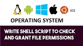 Write shell script to check and grant file permissions |Bash Shell Scripting |Practical13