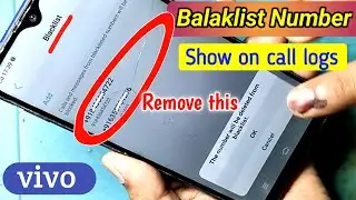 How to remove blacklist number show on call logs || Blacklist number kaise nikale || #Blocknumber