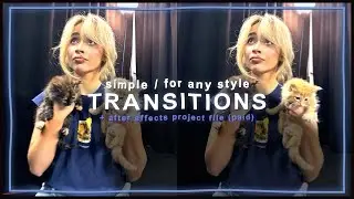 simple transitions for edits (any style) - after effects tutorial | klqvsluv