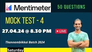 NEET Mock test 4 | Menti quiz live