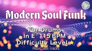 Modern Soul Funk Jam for【Drums】Eb Major BPM115 | No Drums Backing Track