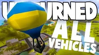 Unturned Hawaii Overhaul: ALL THE NEW VEHICLES! (Hot Air Balloon, Lamborghini, Gyrocopter, & More)