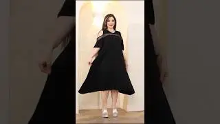 Arabic Plus size Long Black Shirt Night Dress for Arabic Woman's 