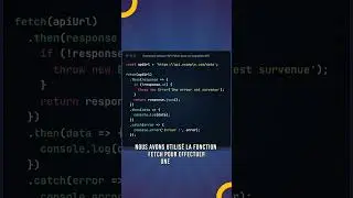 Comment appeler une API en JavaScript #fetch #javascript #webdevelopment
