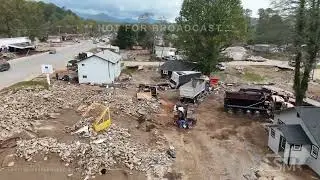 10-04-2024 Swannanoa, NC - Post Helene catastrophic flood damage