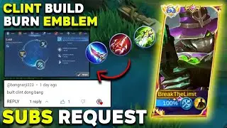HYBRID SKILL ❗❗ CLINT ONE SHOT BUILD NEW SEASON 2023 !! BEST BUILD CLINT 2023 | EMBLEM REVAMP