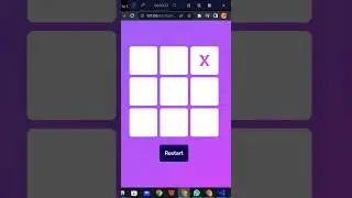 Create a Tic Tac Toe game using HTML, CSS & JavaScript project #30projectsin30days