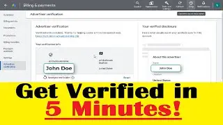 Google Ads Advertiser Verification Process For  Individuals & Affiliate Marketers