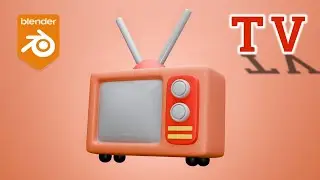 How to make Television IN BLENDER [ TIMELAPSE ]