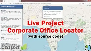 Leaflet Live Project - Office locator functionality in corporate website