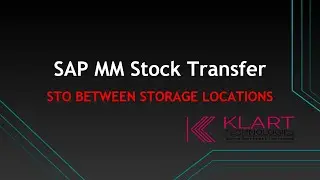 SAP MM Tutorials - 05 | STO between 2 storage locations