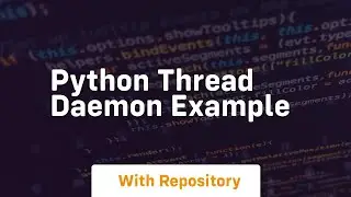 python thread daemon example