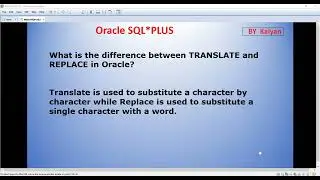 Oracle Interview Q & A , real time scenario, Oracle