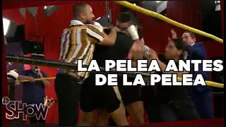 Se dan un buen agarrón antes de la pelea oficial | Es Show