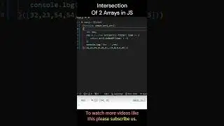 Interview Challenge # 110 || How to find intersection of 2 arrays in JS #javascript #shorts