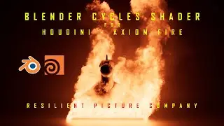 Blender CYCLES shader for Houdini Axiom Fire