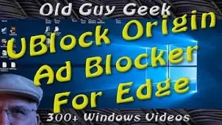 Window 10 Microsoft Edge Ad Blocker - UBlock Origin