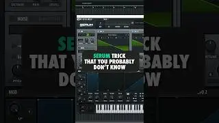 XFER SERUM SOUND DESIGN TRICK YOU DON'T KNOW