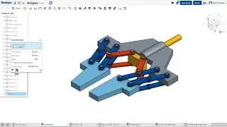 Onshape Project - Robot Gripper - Step 1 = Overview of Top Down Design