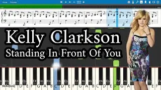 Kelly Clarkson - Standing In Front Of You [Piano Tutorial | Sheets | MIDI] Synthesia