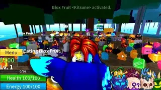 Level 1 NOOB EATS 200 Mythical Fruits in Blox Fruits (ROBLOX)