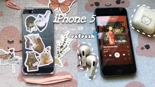 🫐 Decorating my iPhone 5 ~ aesthetic vlog✨ camera test + accessories⊹