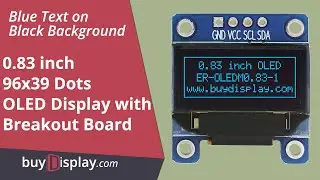 I2C Blue 0.83 inch OLED Display Module 96x39 Arduino,Raspberry Pi