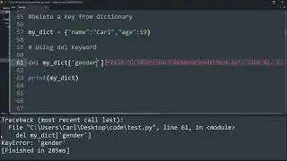 How do you delete instances in Python ?