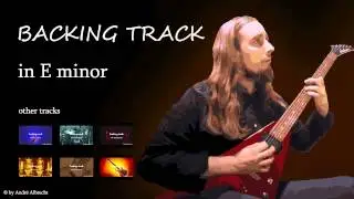 6/8 beat metal backing track in E minor hard rock