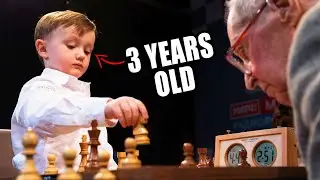 3 YEAR OLD CHESS PRODIGY STUNS A World Champion