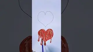 Рисуем Тающие Сердечки❤️🖤 | Рисуем Тающие Сердечки