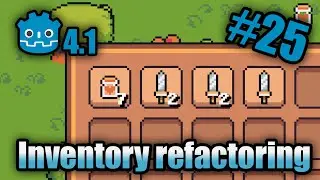 How to Click and Move Inventory Items in Godot 4.1 #1: Refactoring | ARPG in Godot 4 | zeldalike