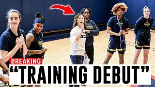 Stephanie White Meet INDIANA FEVER Players & Start Training - Lexie Hull & Clark SHOCKING Reaction