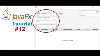 #12 JavaFx and SQL Server Tutorials | Barcode Scanner