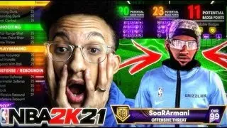 i made the BEST Offensive Threat Build in NEXT GEN NBA 2K21! BEST PG BUILD in Next Gen!