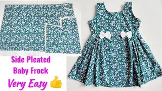 Side pleated Baby frock cutting and stitching  | Baby Frock cutting and stitching | Style by siddhi