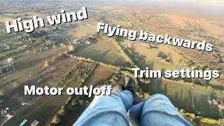 Motor out, high wind, flying backwards..trim usage and foot drag landings