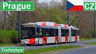 PRAGUE TROLLEYBUS / Trolejbusy v Praze 2024 [4K]