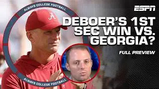 Can Kalen DeBoer get his his 1st SEC win at Alabama vs. Georgia? 👀 | Always College Football