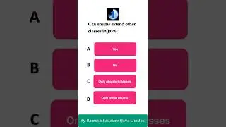 Java Quiz 27 - Can Enum extends other classes in Java ? #java #quiz