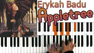 Erykah Badu - Appletree Keyboard Chord How to play Piano