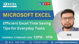 Efficient Excel  Time Saving Tips for Everyday Tasks | Learning Hour Ep 44