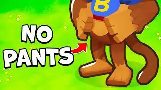 Using ONLY monkeys that DON'T WEAR PANTS in Bloons TD 6