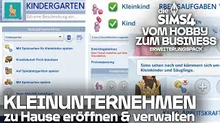 Alles zu KLEINUNTERNEHMEN 🛍️💰 Die Sims 4 Vom Hobby zum Business Erweiterungspack