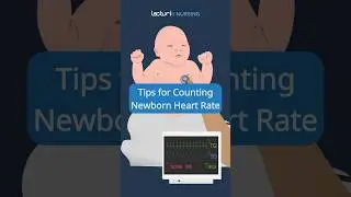 💓 Newborn Heart Rate Tips! #NursingSkills #NewbornCare #nclex