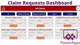 Claim Requests Dashboard using PowerApps Gallery -  Claim Request Approval Part 4