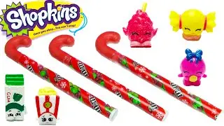 Shopkins Candy Canes with Shopkins Season 1 and Season 2