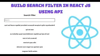 Build Search Filter in React JS using API