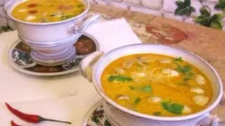 Тайский суп Tom Kha Gai   Том Кха Кай (наш вариант)