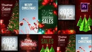 Premiere Pro Template: Christmas Posts and Stories